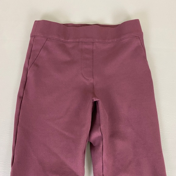 Spanx Pants Womens Size Small Crop Burgundy Activewear Athleisure Stretch - Picture 2 of 10